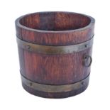 20TH CENTURY LISTER OF DURSLEY COOPERED BARREL PLANTER