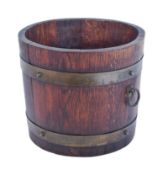 20TH CENTURY LISTER OF DURSLEY COOPERED BARREL PLANTER