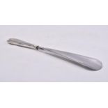 HALLMARKED SILVER HANDLED STAINLESS STEEL SHOE HORN