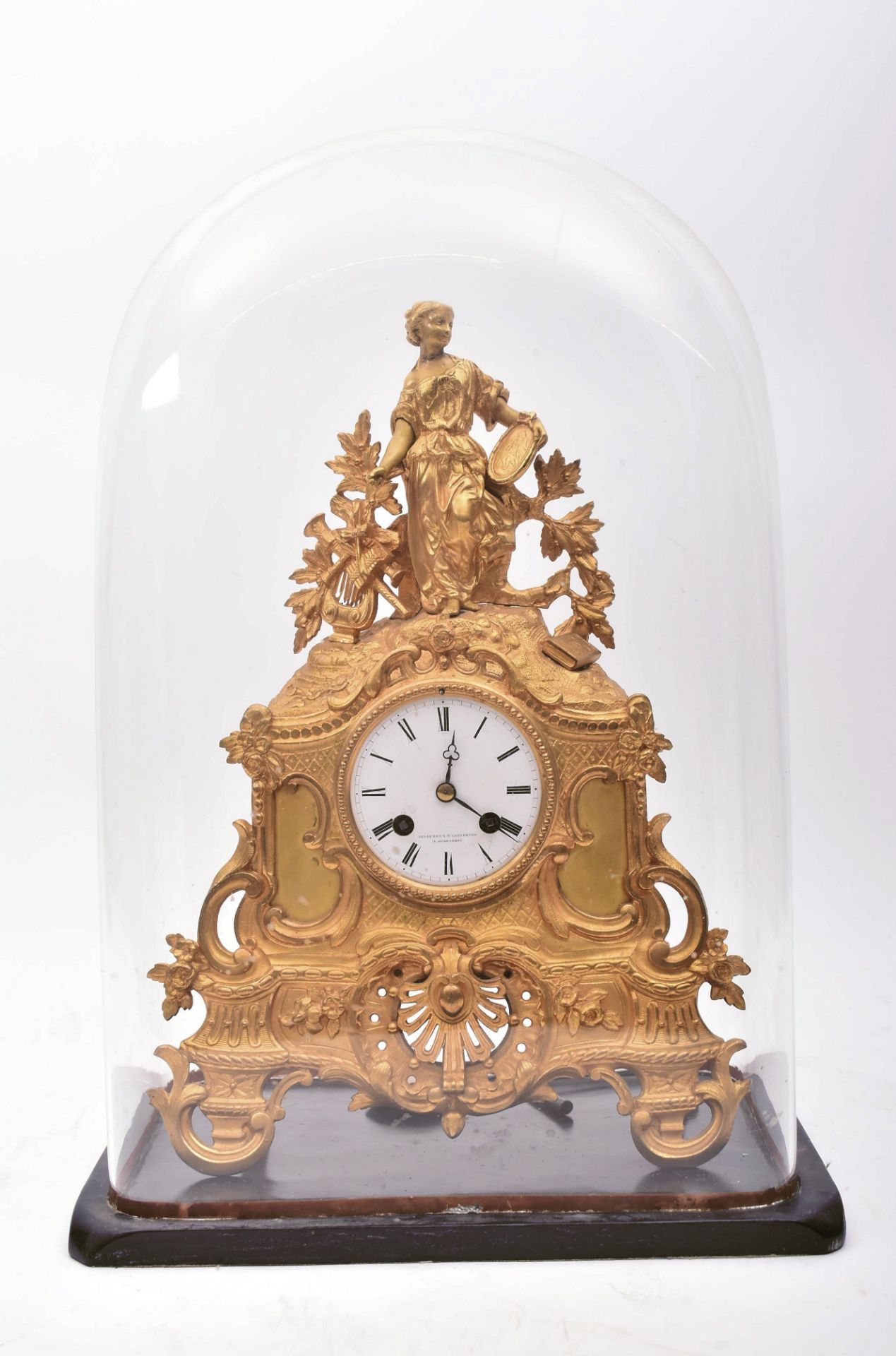 19TH CENTURY FRENCH VINCENTI & CIE DOME MANTEL CLOCK