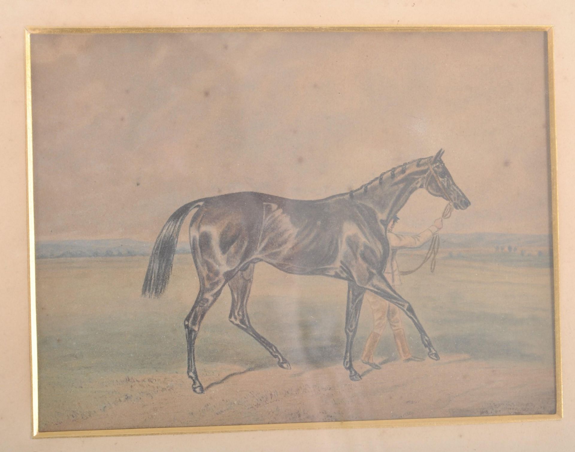PAIR OF EARLY 20TH CENTURY HORSE RACING PAINTINGS - Image 2 of 4