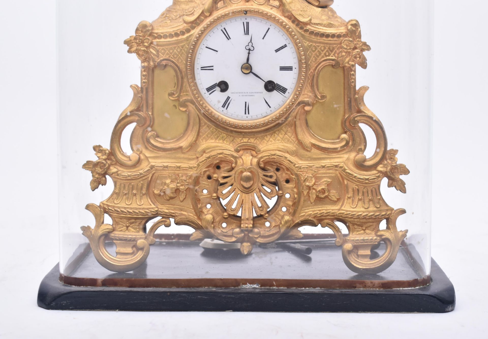 19TH CENTURY FRENCH VINCENTI & CIE DOME MANTEL CLOCK - Image 2 of 8