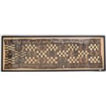 AFRICAN TRIBAL KUBA CLOTH HAND WOVEN PANEL TAPESTRY