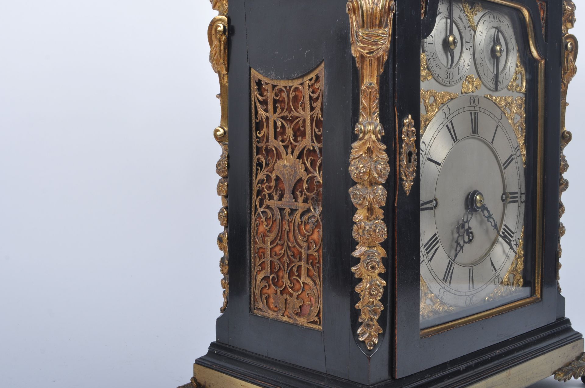 VICTORIAN ORMOLU & EBONISED EIGHT BELLS MUSICAL BRACKET CLOCK - Image 9 of 13