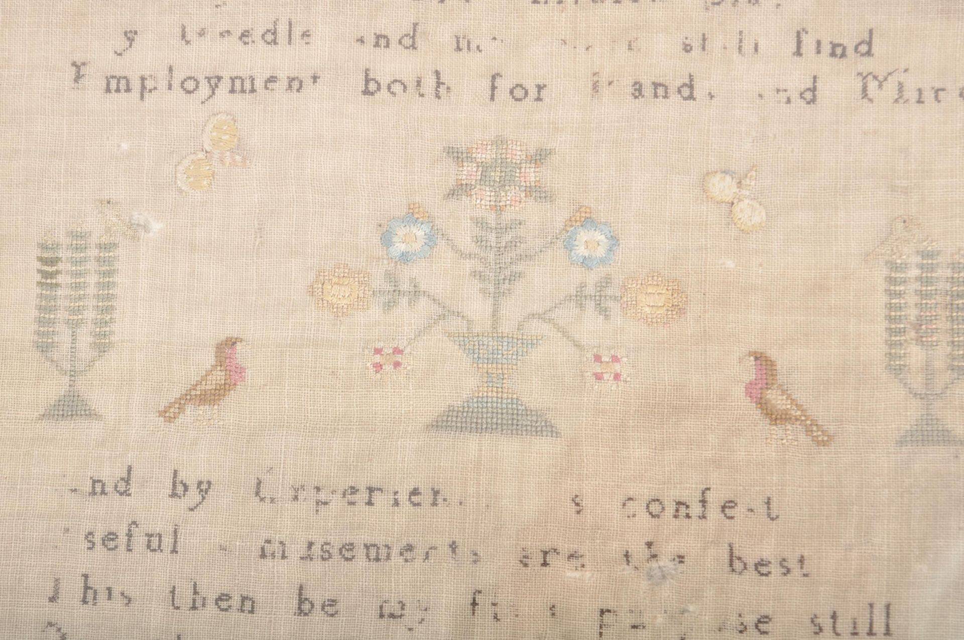 1790 18TH CENTURY NEEDLEPOINT SAMPLER - ANN THORNTON - Image 3 of 6