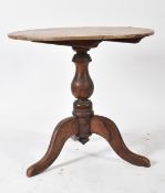 18TH CENTURY GEORGE III MAHOGANY TILT TOP TABLE