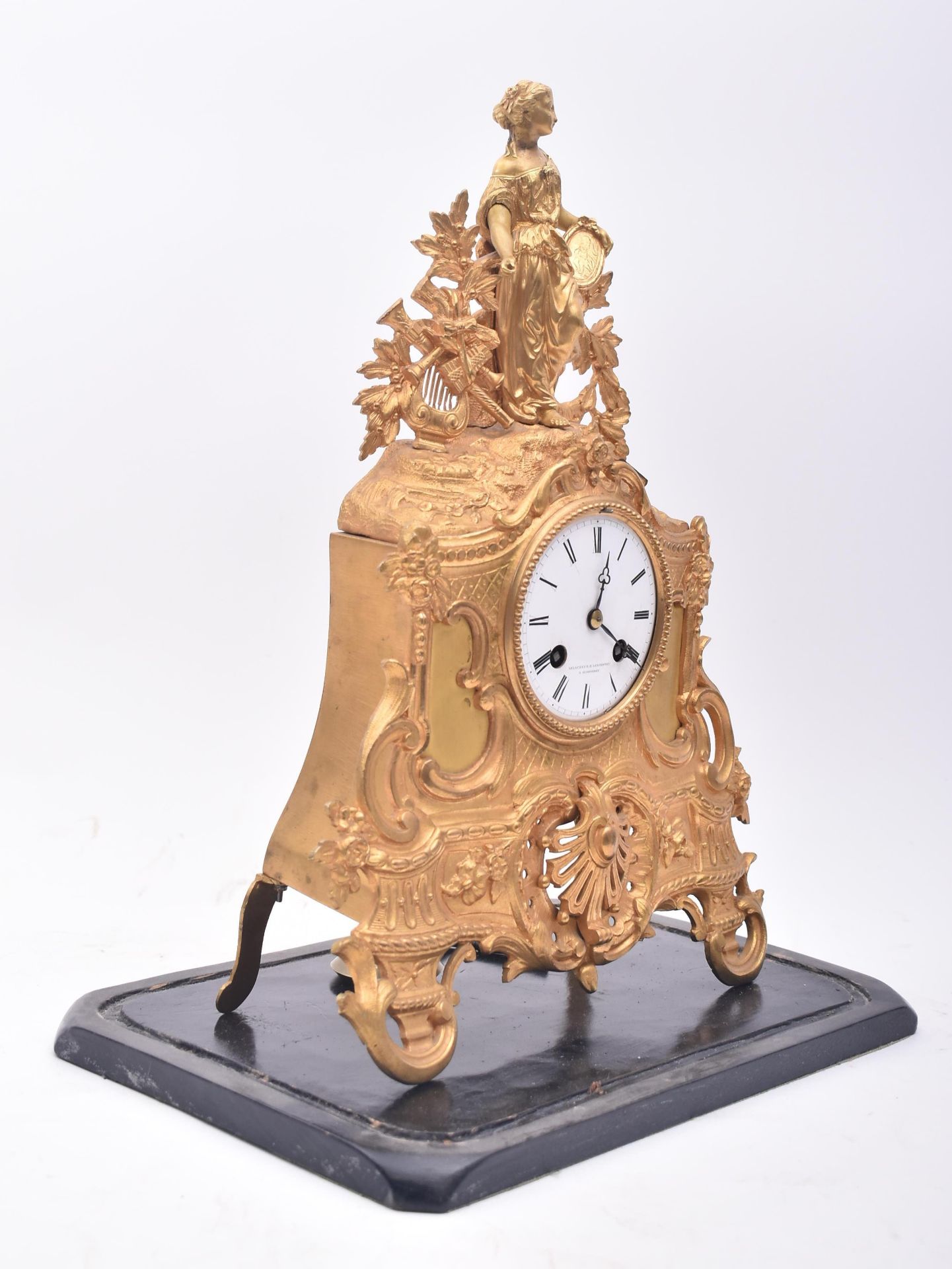 19TH CENTURY FRENCH VINCENTI & CIE DOME MANTEL CLOCK - Image 4 of 8