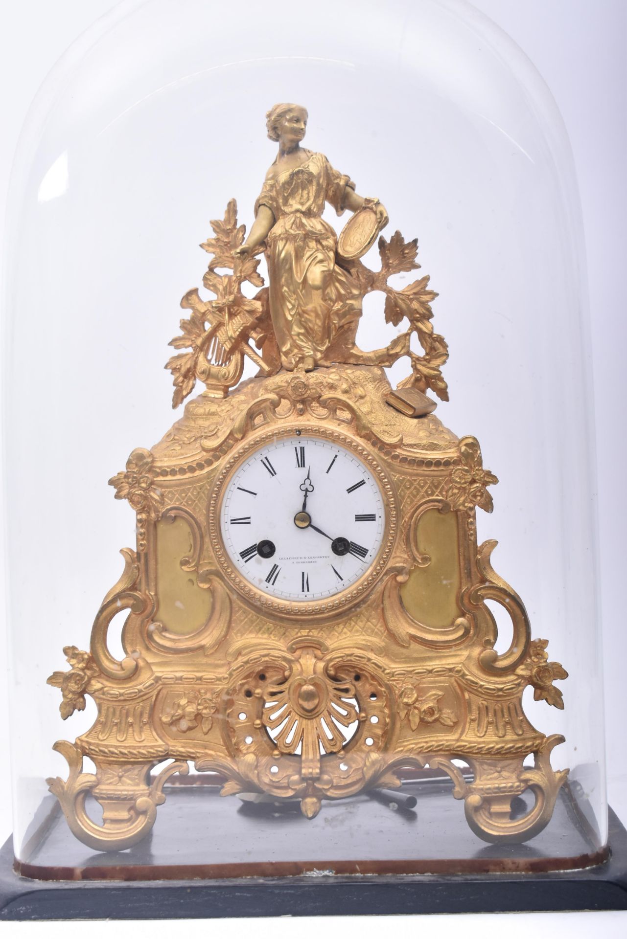 19TH CENTURY FRENCH VINCENTI & CIE DOME MANTEL CLOCK - Image 3 of 8