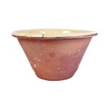 EARLY 20TH CENTURY LARGE EARTHENWARE DAIRY BOWL