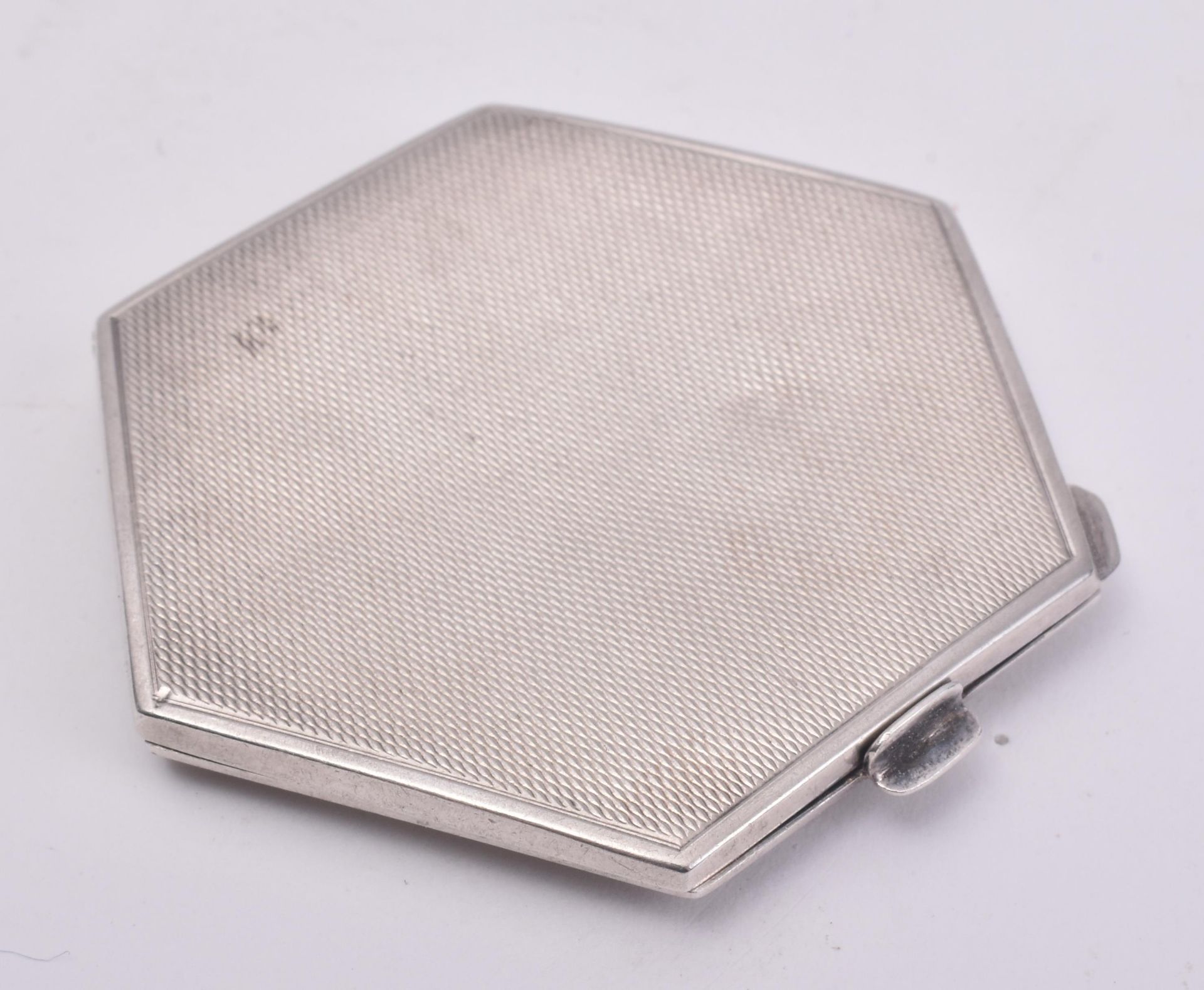 ART DECO HALLMARKED SILVER COMPACT MIRROR - Image 4 of 8