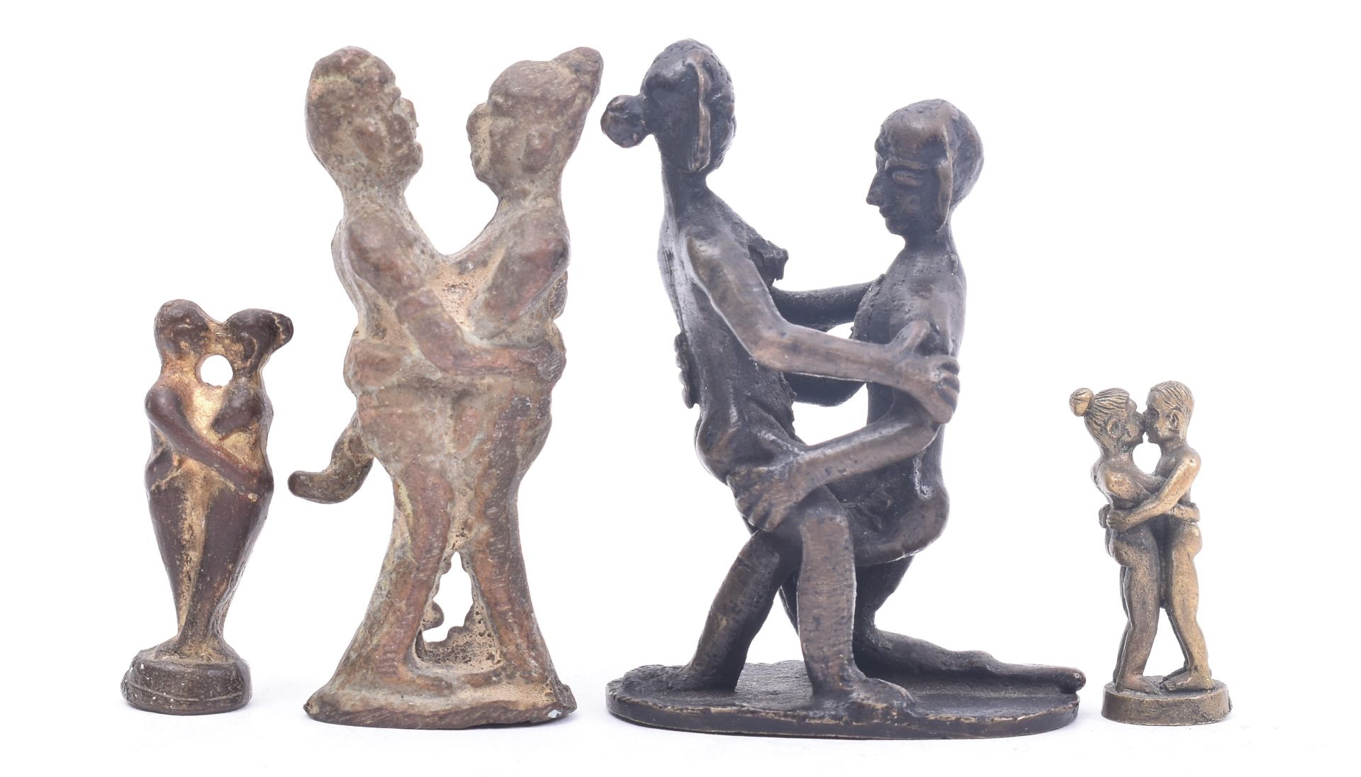 19TH CENTURY TRIBAL STYLE EROTIC BRONZE FIGURINES - Image 2 of 6