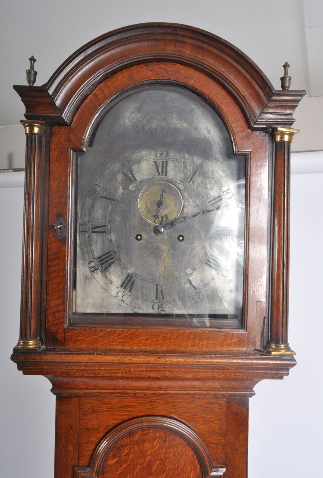 GEORGE III OAK CASED GODDEN OF MALLING LONGCASE CLOCK - Image 2 of 9