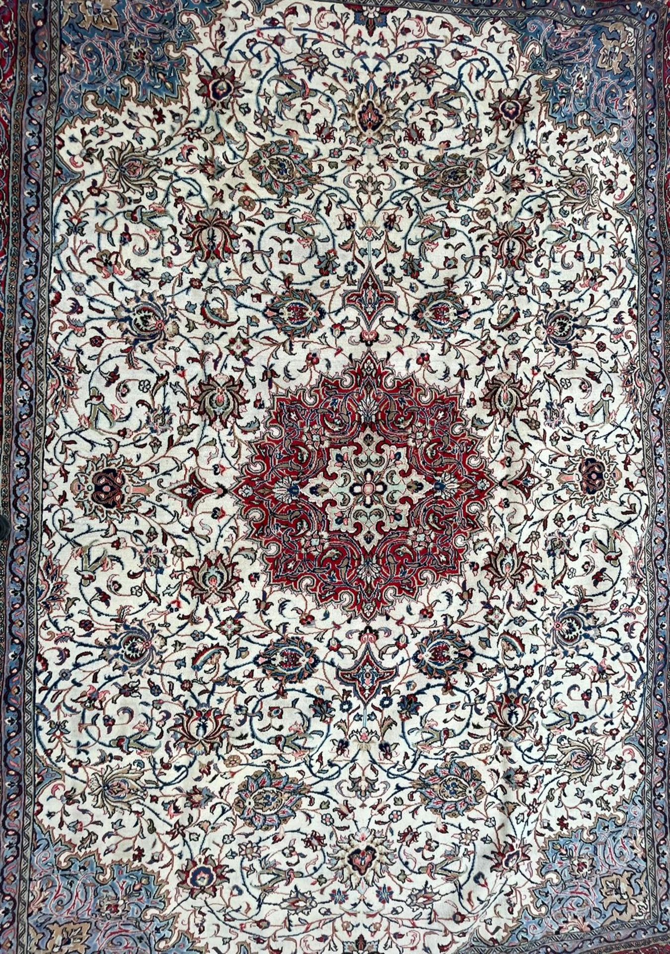 EARLY 20TH CENTURY NORTH WEST PERSIAN SAROUK FLOOR CARPET - Bild 7 aus 7