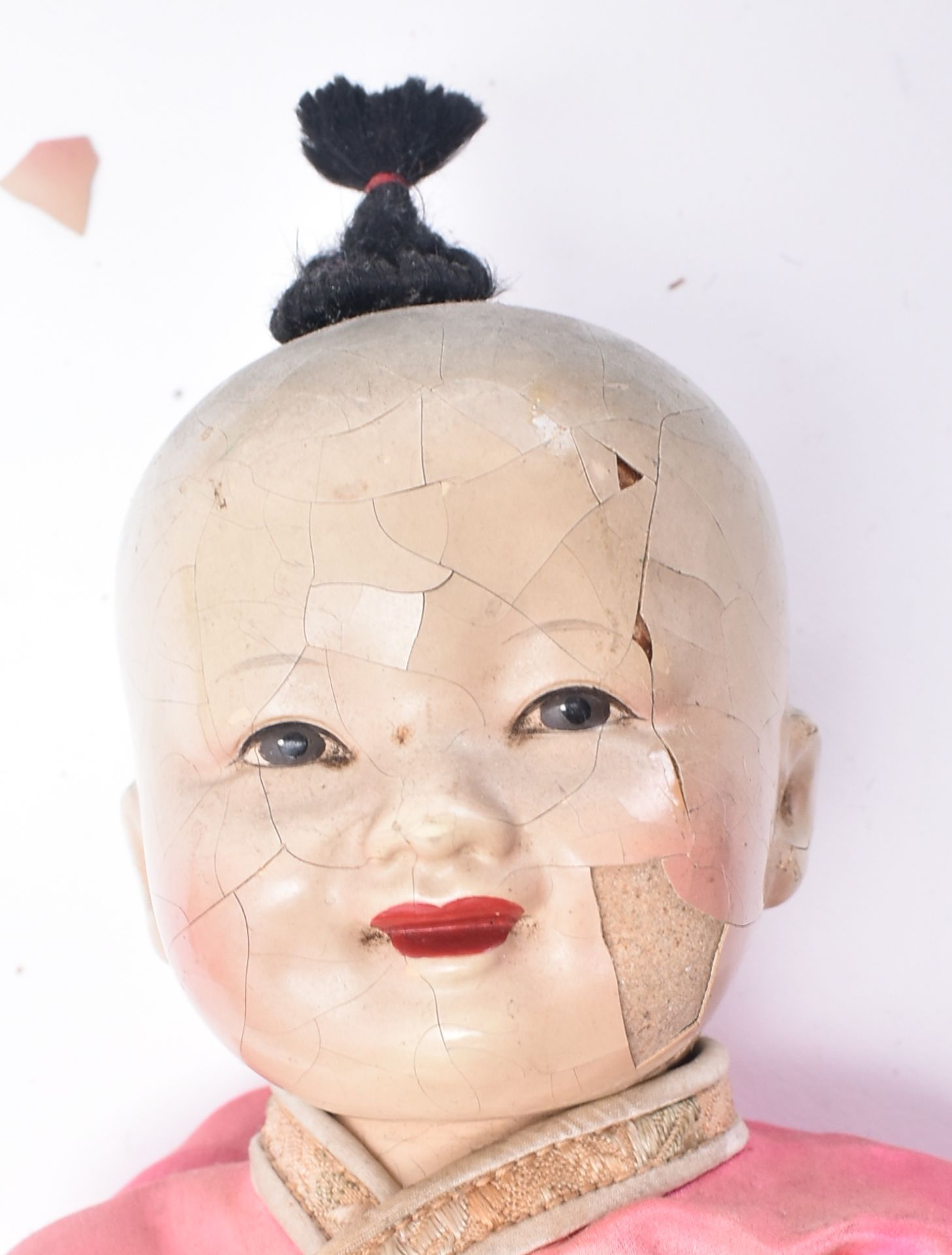 TEN EARLY 20TH CENTURY CHINESE HAND PAINTED CHILD'S DOLLS - Image 3 of 6