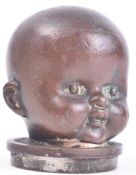 EARLY 20TH CENTURY BRONZE DOLL'S HEAD MOULD