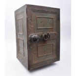 COALBROOKDALE 19TH CENTURY VICTORIAN CAST IRON SAFE