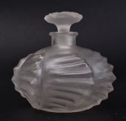 RENE LALIQUE CAMILLE PATTERN FROSTED GLASS PERFUME BOTTLE