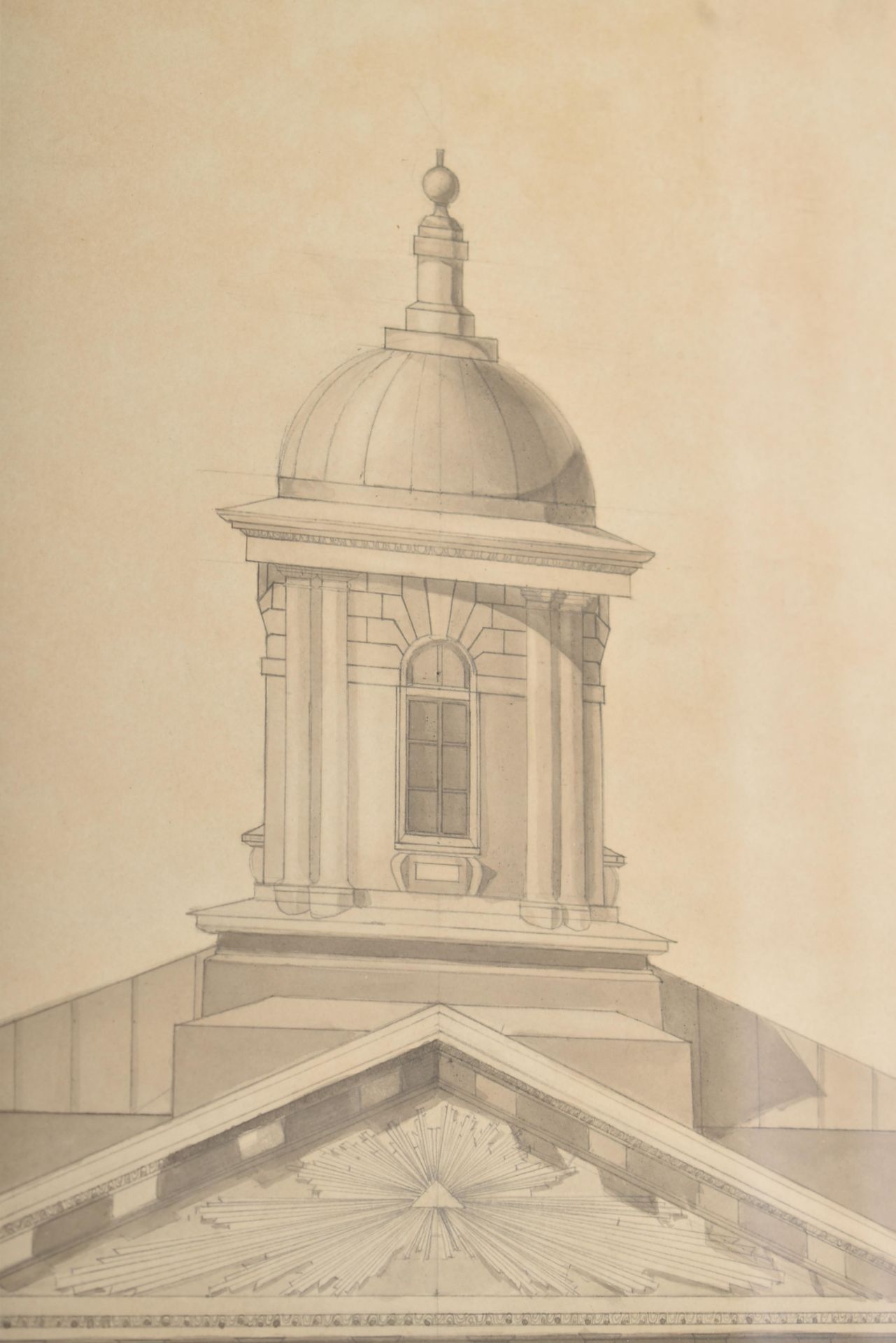 MID-LATE 19TH CENTURY RUSSIAN CATHEDRAL HAND DRAWN PLAN - Image 4 of 6