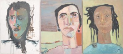 KERSTIN MCGREGOR (B.1962-2012) - THREE TITLED PORTRAITS
