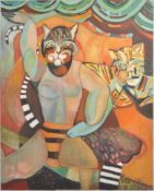 KERSTIN MCGREGOR (B.1962-2012) - 'CIRCUS CAT'