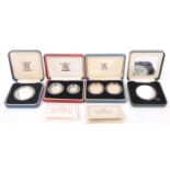 COLLECTION OF 20TH CENTURY SILVER PROOF COINS