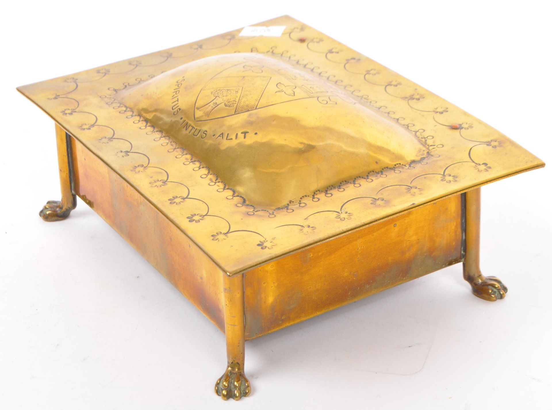 CLIFTON COLLEGE - MID 20TH CENTURY BRASS STORAGE BOX - Image 4 of 7