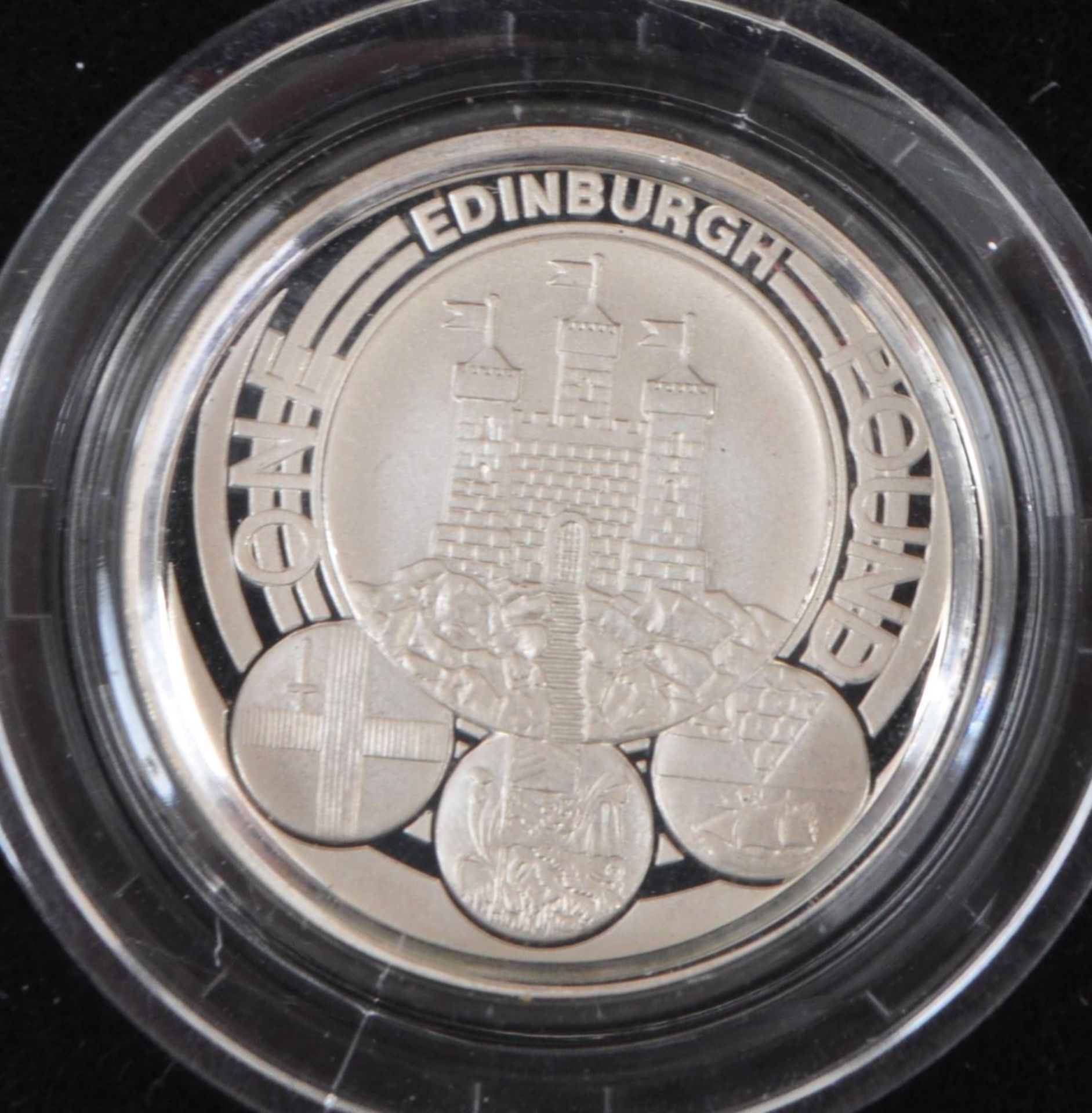 SET OF FOUR ROYAL MINT SILVER PROOF ONE POUND / £1 COINS - Image 4 of 6