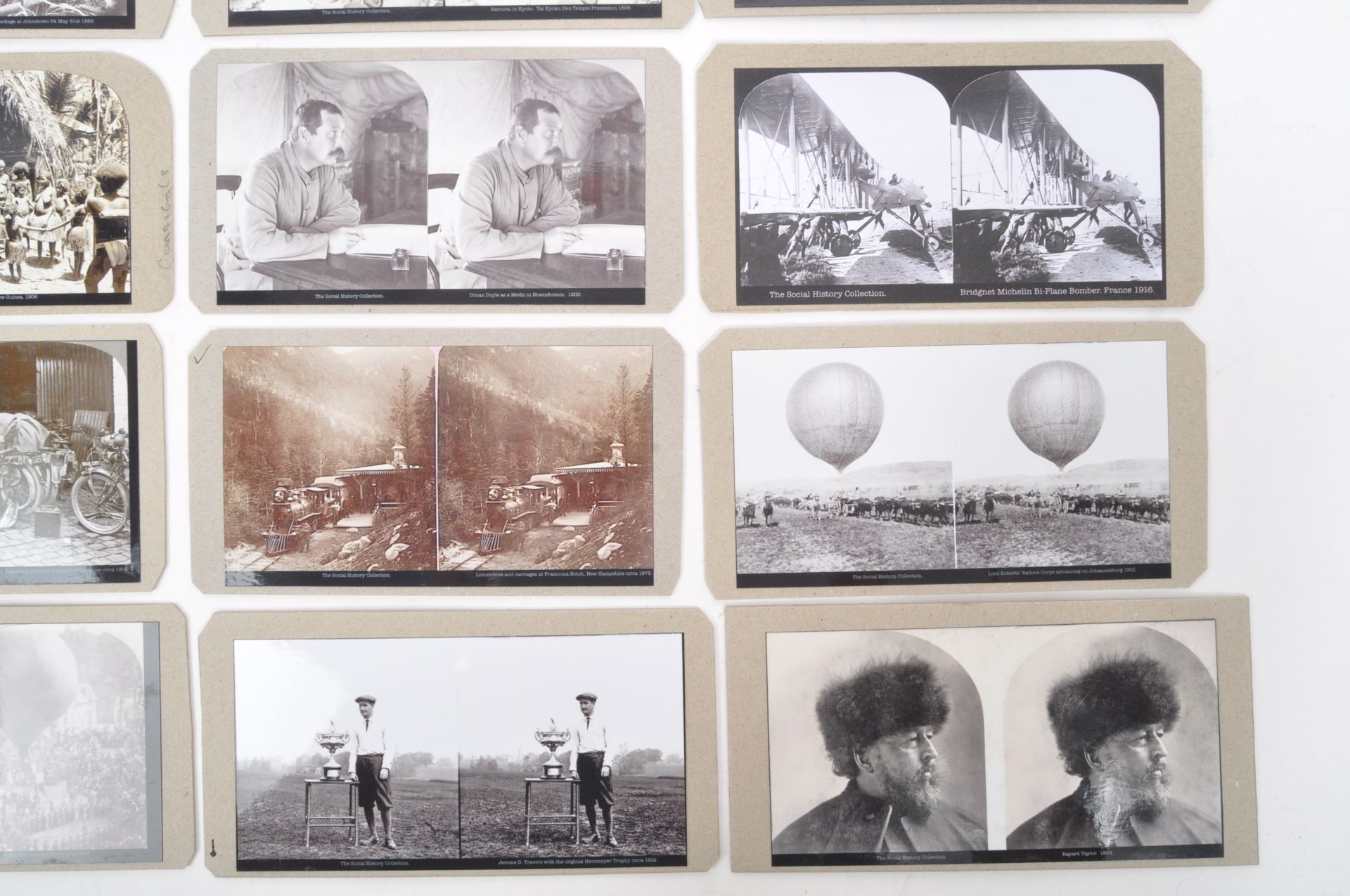 COLLECTION OF SOCIAL HISTORY STEREOSCOPIC STEREOSCOPE CARDS - Bild 3 aus 9