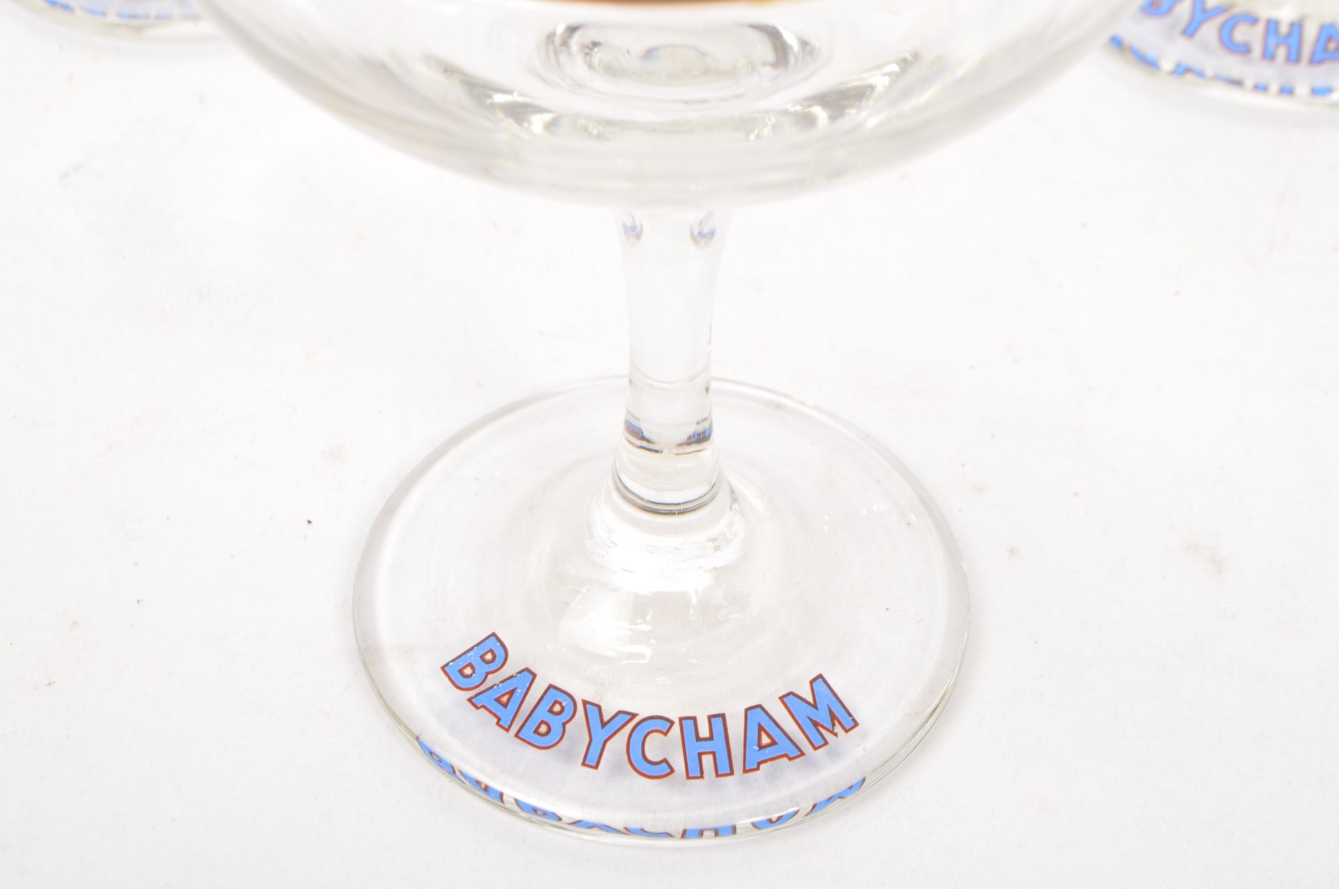 SIX VINTAGE BABYCHAM COCKTAIL COUPE GLASSES - Image 3 of 5