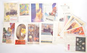 COLLECTION OF 20TH CENTURY ART DECO ADVERTISEMENT POSTERS