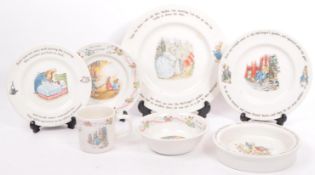 WEDGWOOD - COLLECTION OF PETER RABBIT CHINA PORCELAIN PLATES