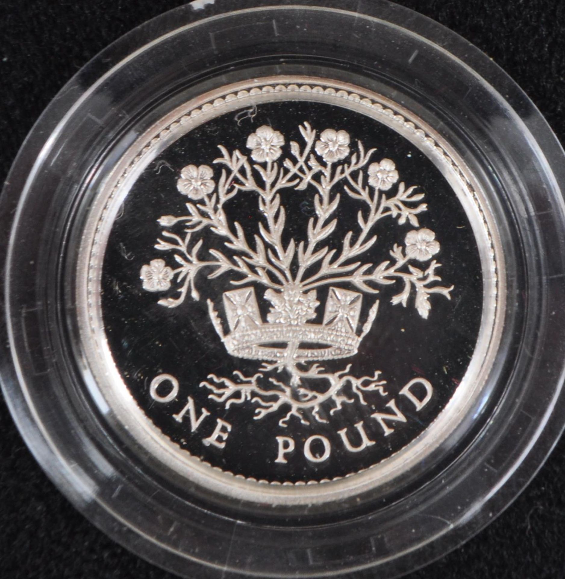 SET OF FOUR ROYAL MINT SILVER PROOF ONE POUND / £1 COINS - Image 2 of 6