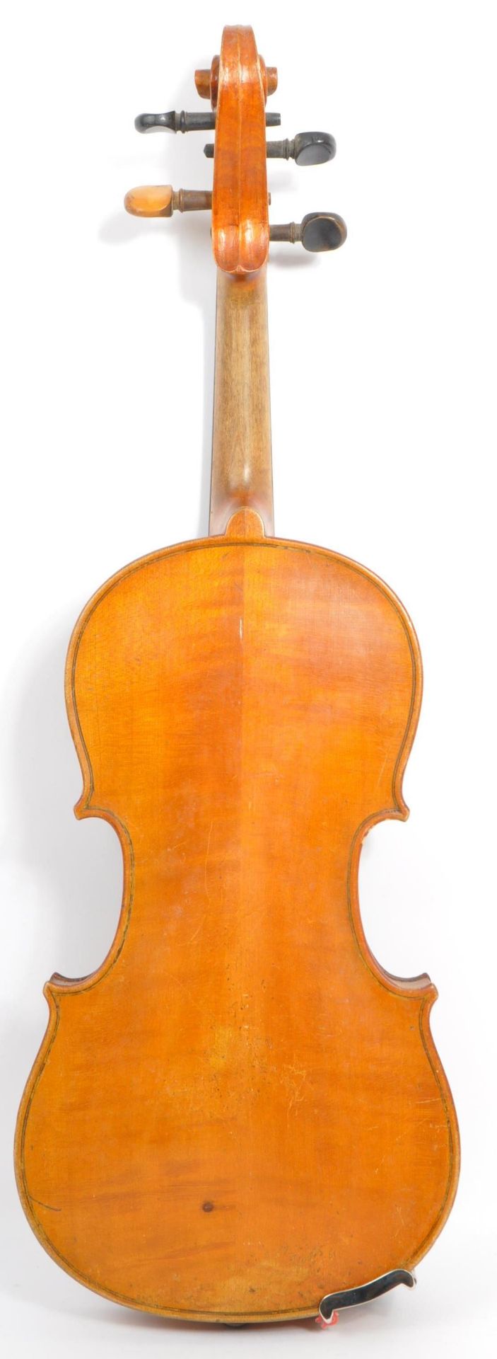 LATE 19TH CENTURY TWO PIECE BACK VIOLIN 3/4 SIZE WITH BOW - Image 3 of 6