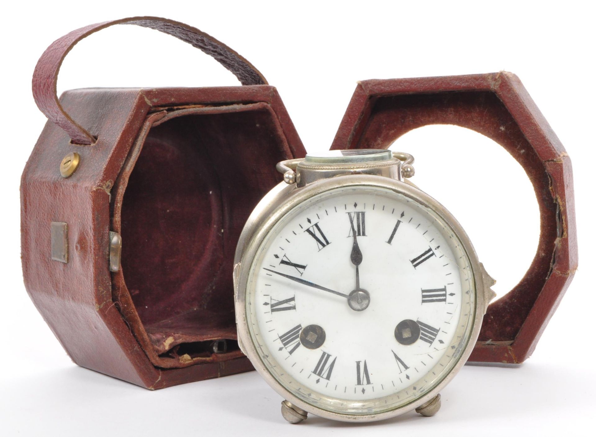 EARLY 20TH CENTURY CAMPAIGN EIGHT DAY CLOCK - Image 5 of 7