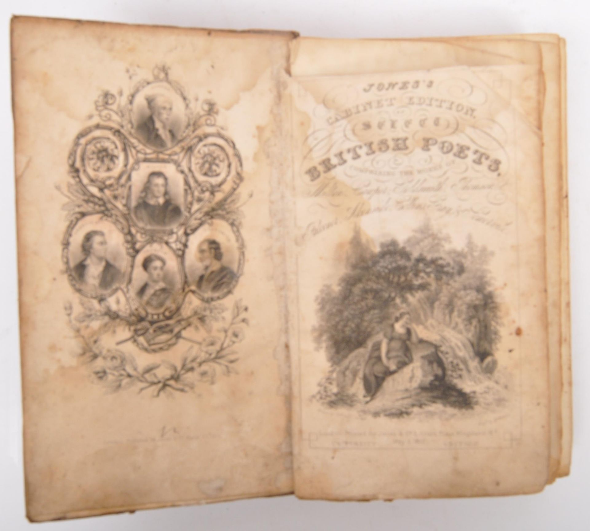COLLECTION OF SEVEN 19TH CENTURY LEATHER BOUND BOOKS - Image 2 of 9