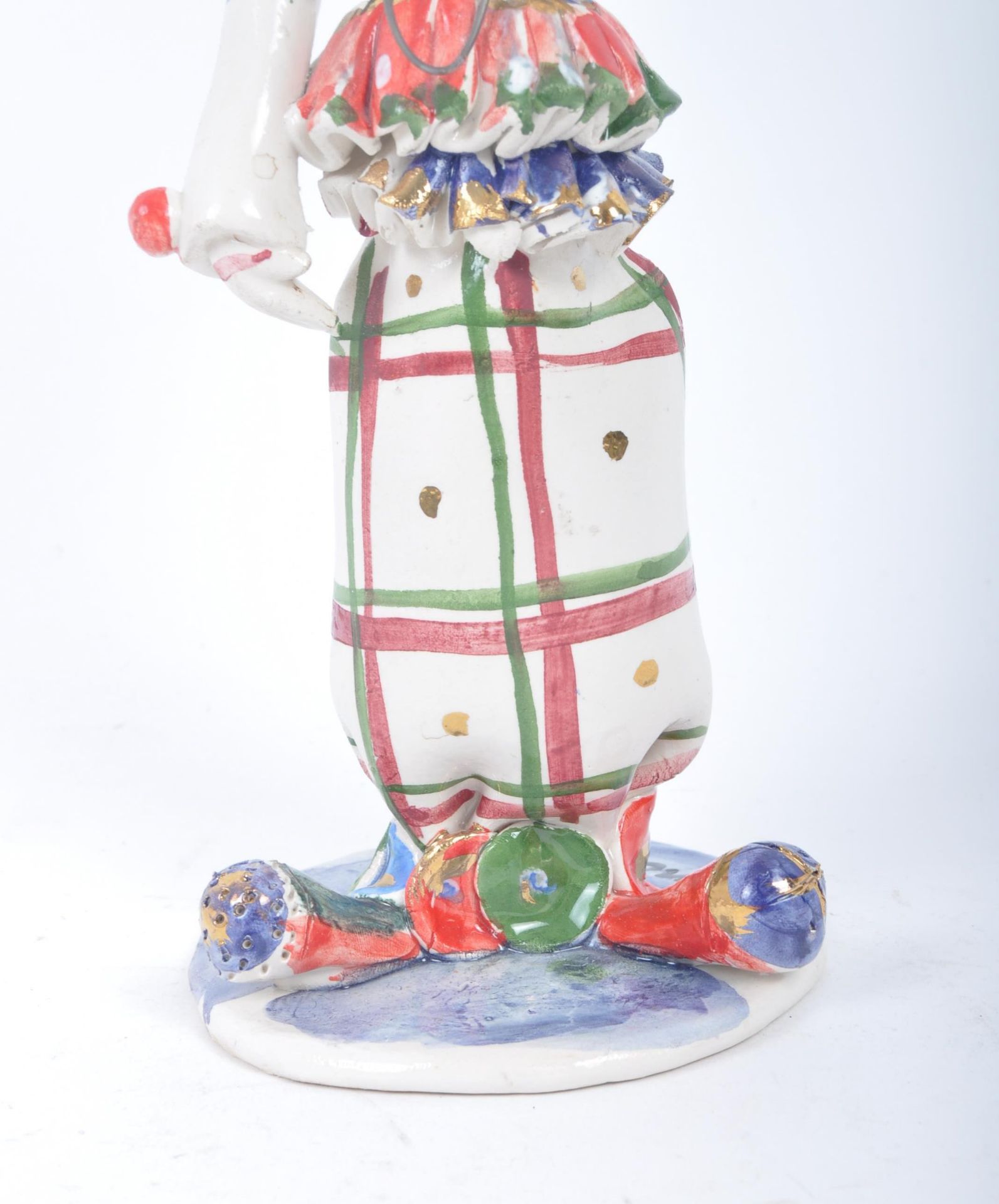 BELIEVED BASSANO ITALY VINTAGE PORCELAIN HAND PAINTED CLOWN - Image 4 of 6
