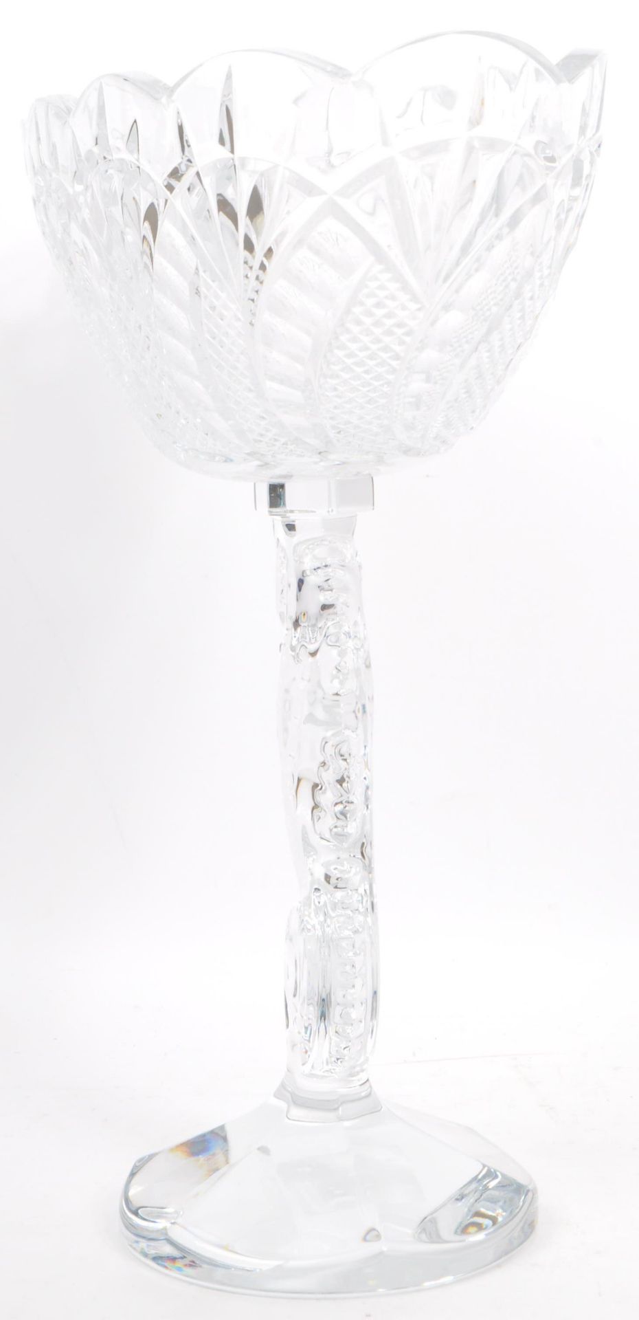WATERFORD CRYSTAL GLASS - SEAHORSE TAZZA CENTREPIECE NOS - Image 3 of 7