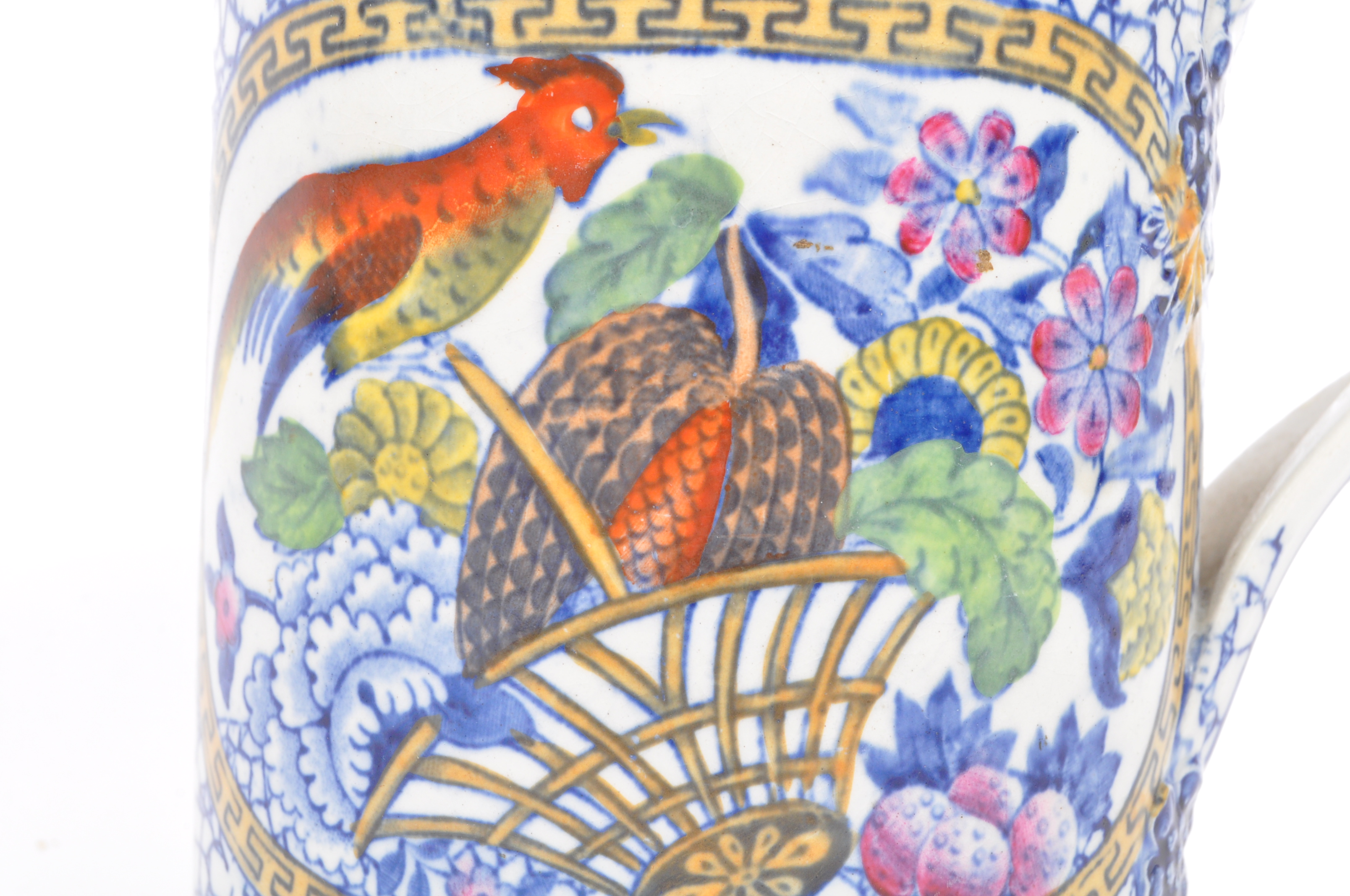 20TH CENTURY ADAMS POTTERY STAFFORDSHIRE CHINOISERIE MUG - Image 5 of 8