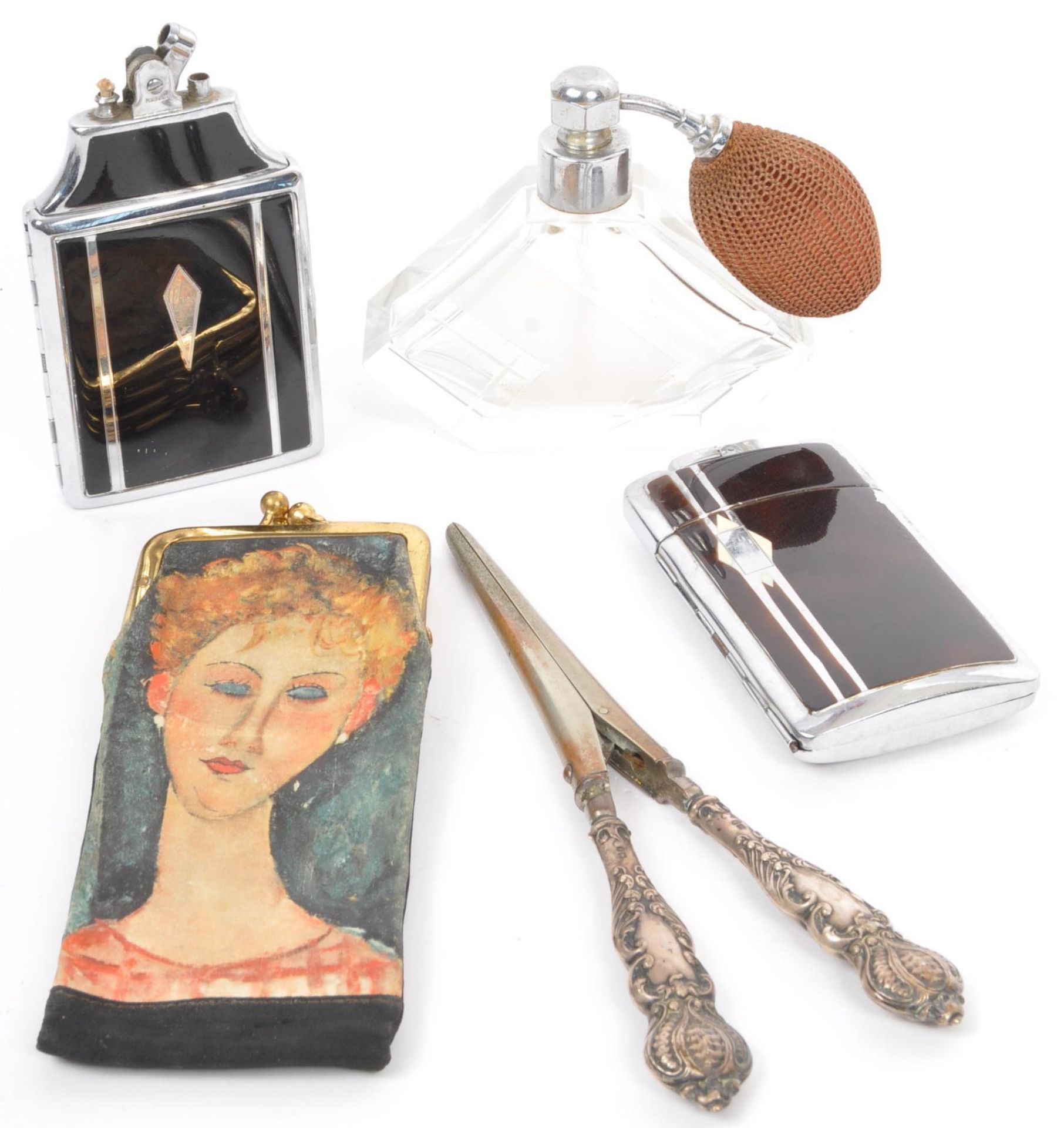 COLLECTION OF LADIES VANITY ITEMS - ART DECO RONSON