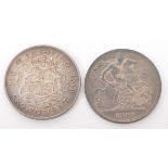 VICTORIAN 19TH CENTURY SILVER CROWN COIN