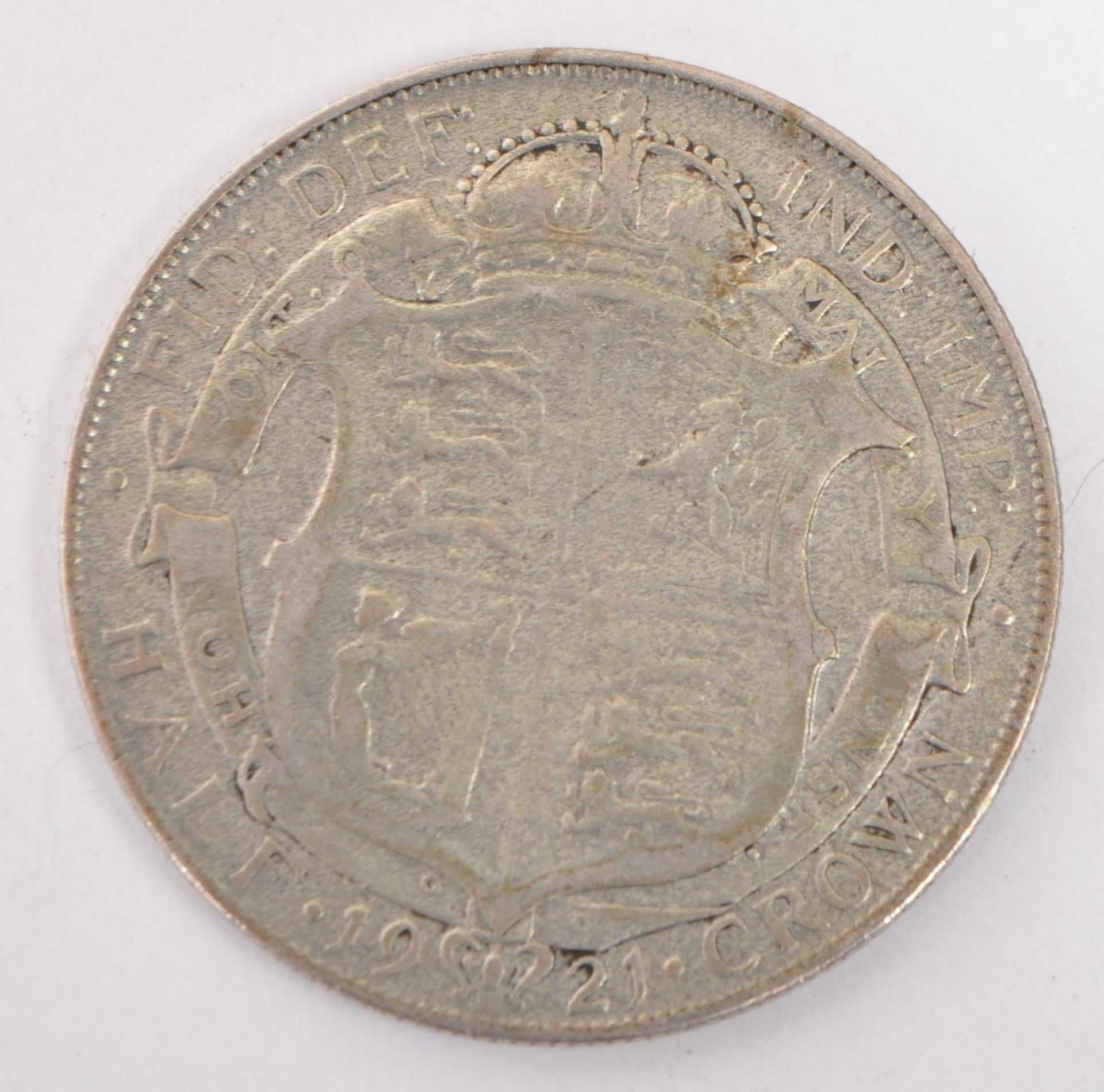 UNITED KINGDOM - GEORGE V 1921 SILVER HALF CROWN COIN - Image 2 of 2