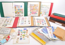 LARGE COLLECTION OF FOREIGN AND UK STAMPS IN ALBUMS