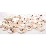 MID CENTURY 1950S REALM ROSE TEA DINNER SERVICE ALFRED MEAKIN