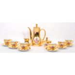 MID CENTURY RHEINPFALZ HARTPORZELLAN GILT TEA SERVICE