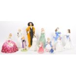 ROYAL DOULTON - COLLECTION OF PORCELAIN FEMALE FIGURINES