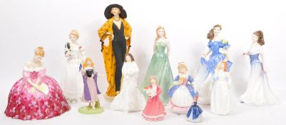 ROYAL DOULTON - COLLECTION OF PORCELAIN FEMALE FIGURINES