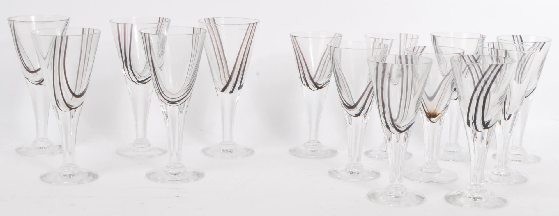 COLLECTION OF CAITHNESS CRYSTAL GLASSES - PANACHE PATTERN - Image 8 of 13