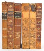 COLLECTION OF SIX 19TH CENTURY LEATHER BOUND BOOKS
