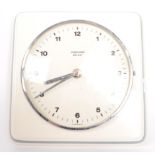 VINTAGE 1970'S WALL MOUNTED CERAMIC ATO-MAT CLOCK BY JUNGHANS