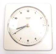 VINTAGE 1970'S WALL MOUNTED CERAMIC ATO-MAT CLOCK BY JUNGHANS